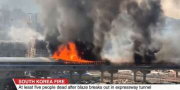 Korea News: Mindestens 5 Tote und 37 Verletzte bei Brand auf Autobahn